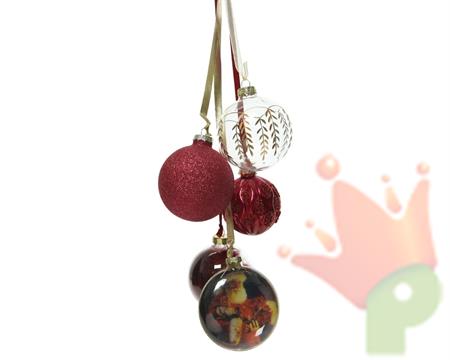 PALLINE IN VETRO 8 CM ASSORTITE