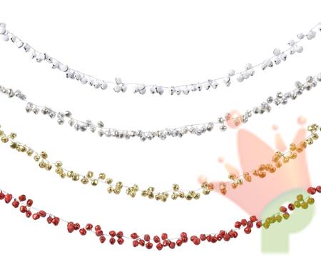 GHIRLANDA CAMPANELLE METALLO COL ASSORTITI 120 CM