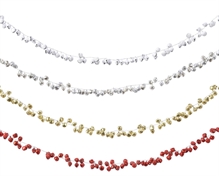 GHIRLANDA CAMPANELLE METALLO COL ASSORTITI 120 CM