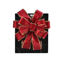FIOCCO IN VELLUTO BORDEAUX CON BORDO ORO 29X78 CM