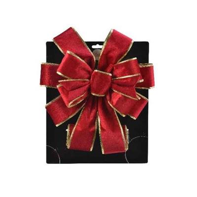 FIOCCO IN VELLUTO BORDEAUX CON BORDO ORO 29X78 CM