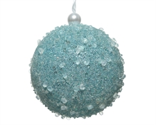PALLINA BLU ARTICO CON PAJETTE 8 CM