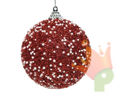PALLINA ROSSO E BIANCO 8 CM