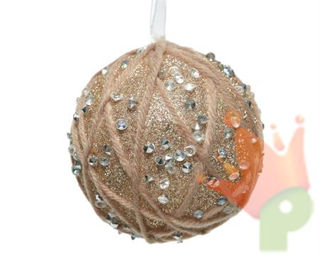 PALLINA BEIGE SCURO 8 CM