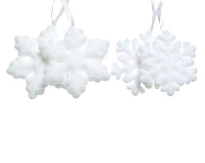 PENDENTE FIOCCO DI NEVE 2 PZ 11 CM