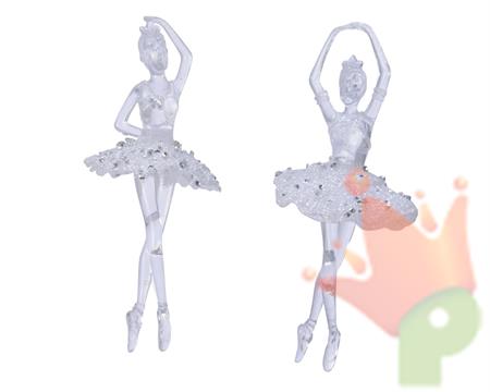 PENDENTE BALLERINA TRASPARENTE EFFETTO GHIACCIO