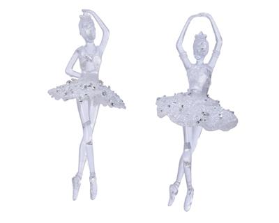 PENDENTE BALLERINA TRASPARENTE EFFETTO GHIACCIO