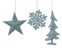 PENDENTE PER ALBERO GLITTER ASS