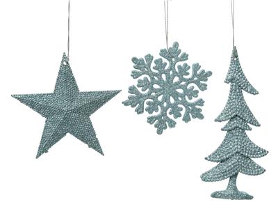 PENDENTE PER ALBERO GLITTER ASS