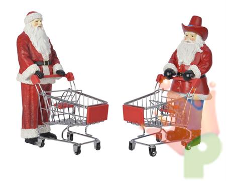 BABBO CON CARRELLO SPESA 2 ASSORT