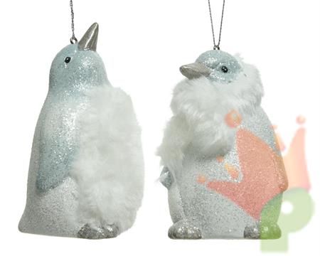 PINGUINO TERRACOTTA BIANCO E ARGENTO
