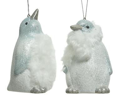 PINGUINO TERRACOTTA BIANCO E ARGENTO