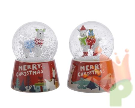 BOULE DE NEIGE CON LAMA