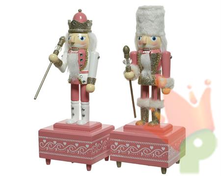 CARILLON SCHIACCIA NOCI ROSA IN LEGNO