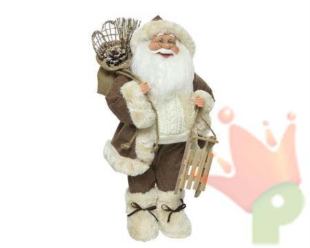 BABBO NATALE MARRONE 24X14X45 CM