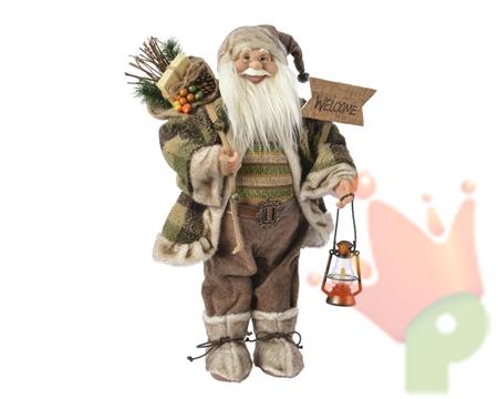 BABBO NATALE MARRONE 45 CM