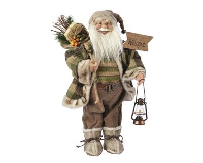 BABBO NATALE MARRONE 45 CM