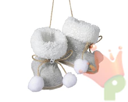 SCARPETTE 7X9X7 CM GRIGIO CHIARON