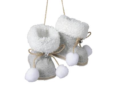 SCARPETTE 7X9X7 CM GRIGIO CHIARON