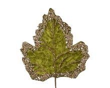 pes velvet leaf glitter w wire