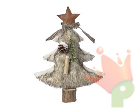 ALBERO IN POLIESTERE 38 CM CON APPLICAZIONI
