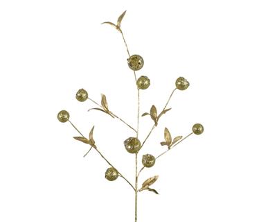 RAMO BACCHE DORATO 3X15X58 CM