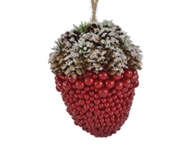 PENDENTE FORMA FRAGOLA CON PIGNE 7X8,5