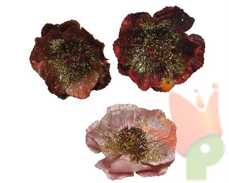 FIORE GLTTERATO CON CLIP