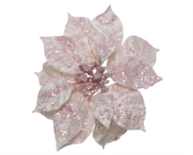 STELLA DI NATALE ROSA CON CLIP