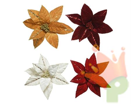 STELLA DI NATALE CON CLIP E GLITTER
