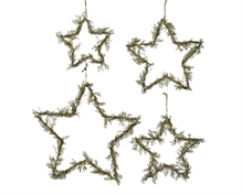 STELLA DA APPENDERE VERDE CON GLITTER ORO 30 CM