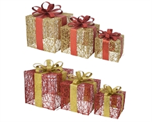 PACCO REGALO ORO/ROSSO 15CM