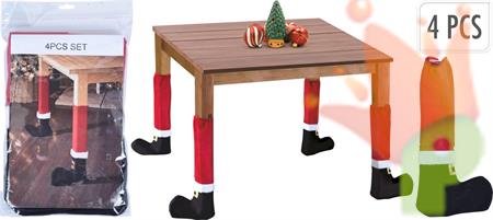 COPRIGAMBE TAVOLO NATALE 4 PZ 50CM