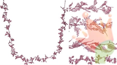 GHIRLANDA FOGLIE ROSA 170 CM