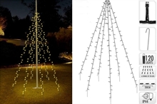 ALBERO LED 120 LED CALDO