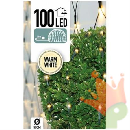 LUCI DI NATALE  Ø90 100 LED PER SIEPE BIANCO CALDO