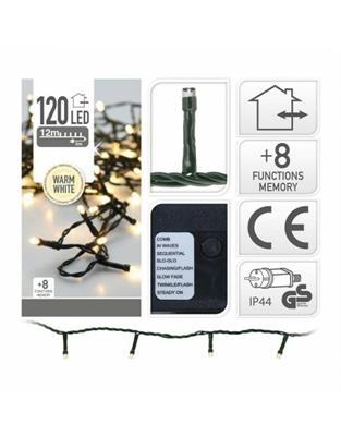LUCI DI NATALE 120 LED BIANCO CALDO