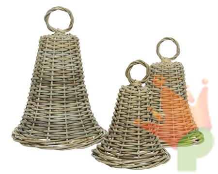 CAMPANA IN RATTAN 29X30 CM