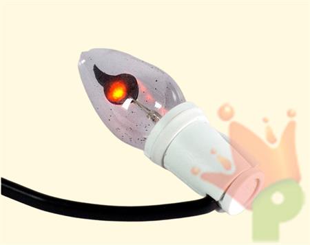 PORTALAMPADA + LAMPADA EFFETTO FIAMMA E12 220V