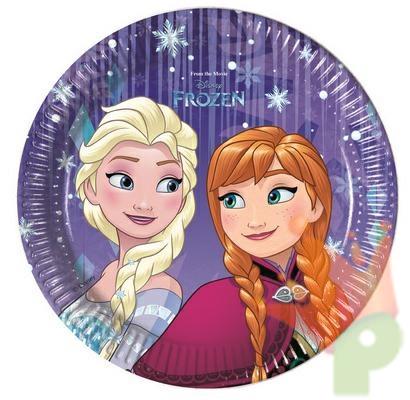 PIATTI 20 CM FROZEN SNOWFLAKES 8 PZ