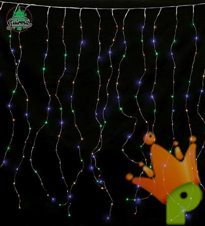 LUCI DI NATALE A TENDA 200 LED MULTICOLOR