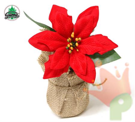 STELLA DI NATALE CON BASE IN JUTA