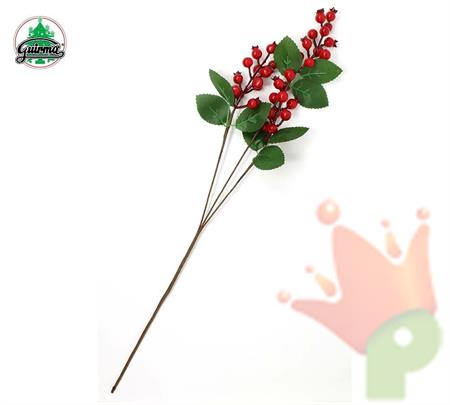 RAMO CON BACCHE ROSSE 60 CM
