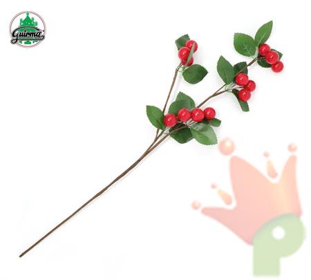 RAMO CON BACCHE ROSSE 60 CM