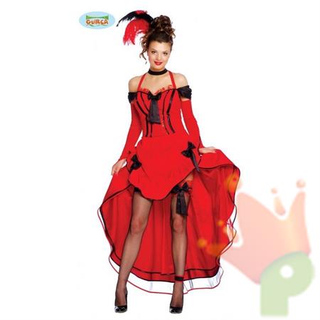 COSTUME BALLERINA CAN CAN ADULTA TAGLIA  M 38 40