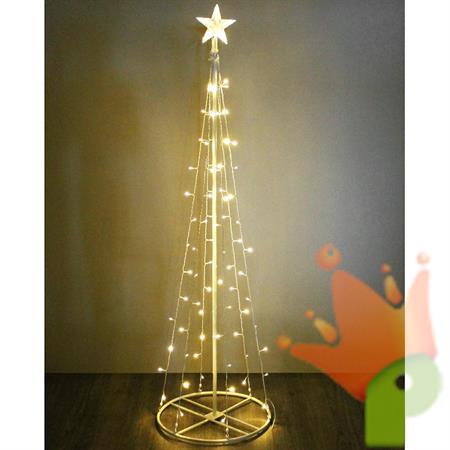 ALBERO METALLO BIANCO 180CM 90 LED