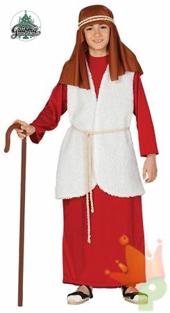 COSTUME PASTORE ROSSO TG. 3-4 ANNI