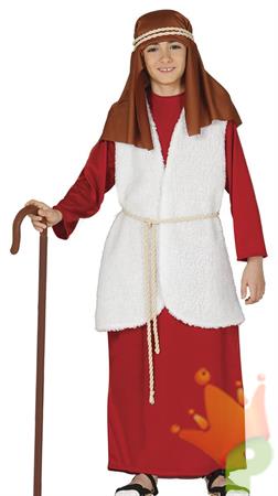COSTUME PASTORE ROSSO TG. 7-9 ANNI