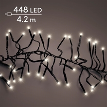 LUCI LED CLUSTER 3MT 448LED BIANCO NATURALE