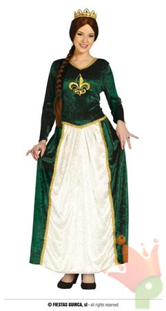 COSTUME REGINA MEDIEVALE ADULTA TAGLIA L 42 44